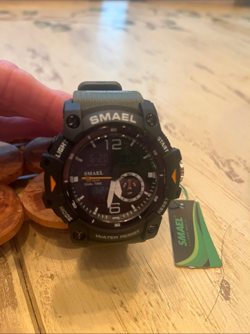 SMAEL Men's Black Sport Digital Watch